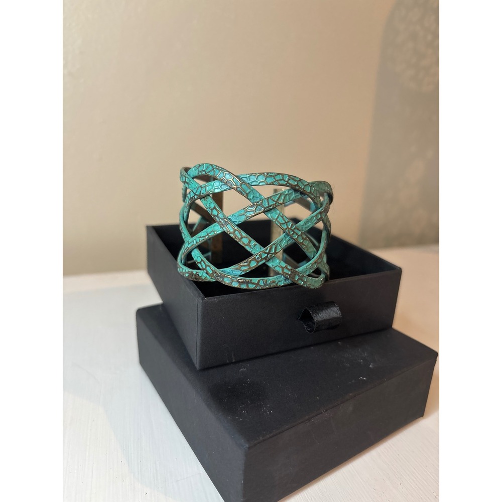 Lattice Cuff Bracelet Women OS Turquoise Good